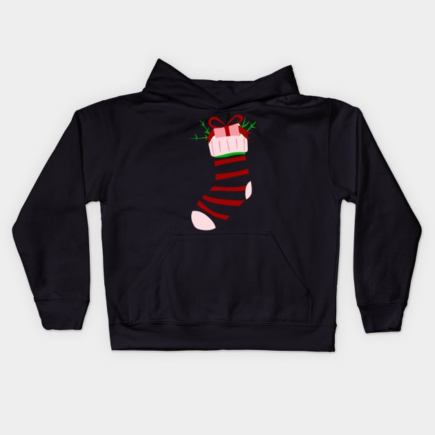 Christmas Socks Kids Hoodie by Salma Ismail